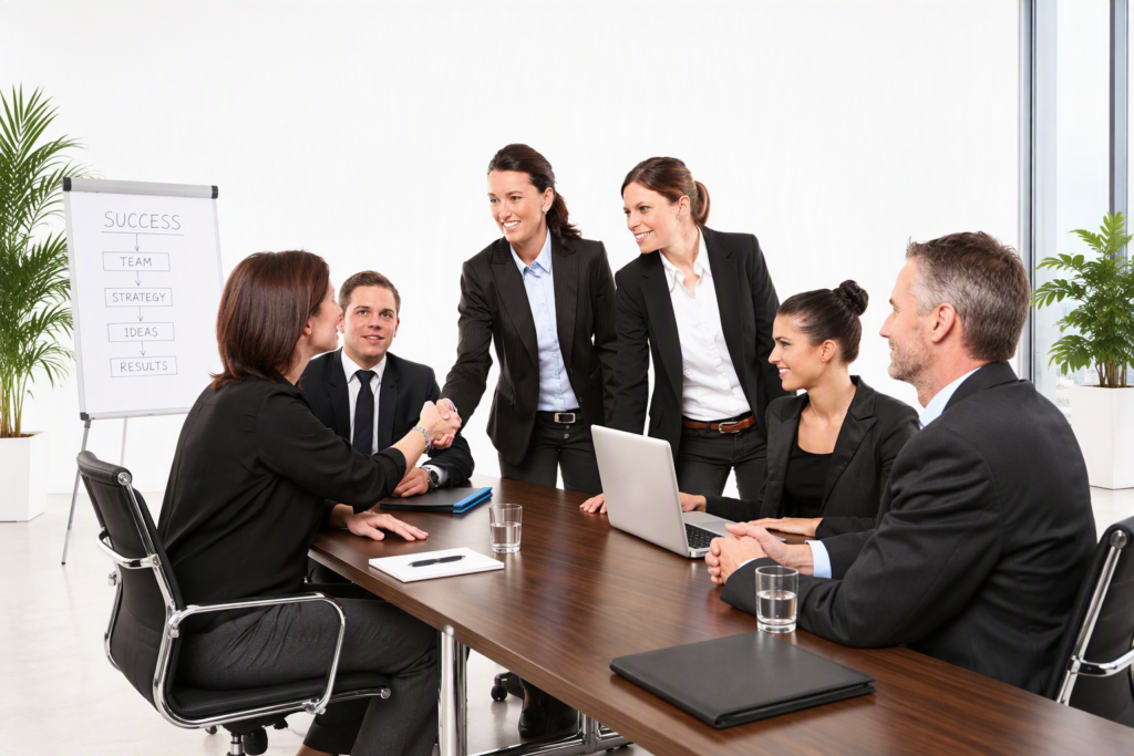 Team bei der Arbeit (KI-generiert)